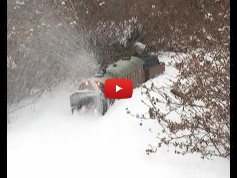 Embedded thumbnail for Model Snow Blower in Action