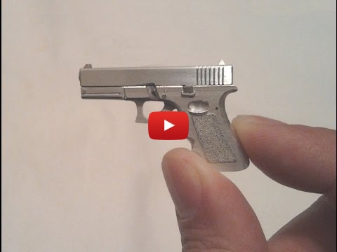 Embedded thumbnail for Miniature Glock 17 Pistol full working model