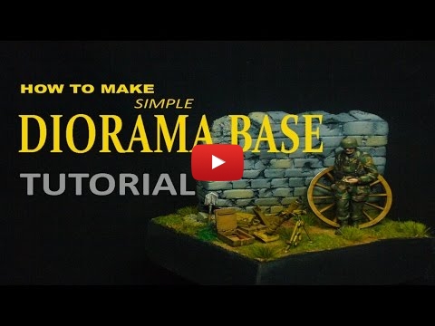 Embedded thumbnail for Diorama World - How to make a simple Diorama Base
