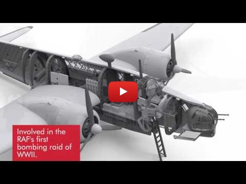 Embedded thumbnail for Incoming Airfix 1:72 Vickers Wellington Render Stills