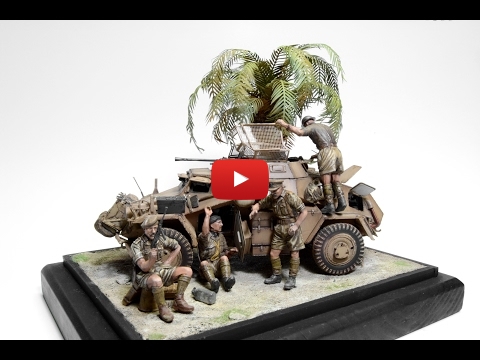 Embedded thumbnail for Diorama World - SdKfz 222 palm tree