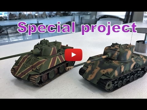 Embedded thumbnail for Full Build - 1/35 Panther-Sherman 1946 what if ?