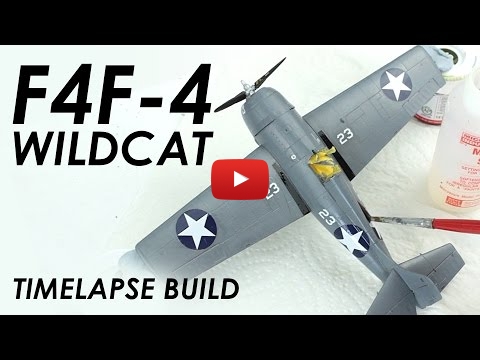 Embedded thumbnail for Full Build - Airfix F4F-4 Wildcat with NO Airbrush 